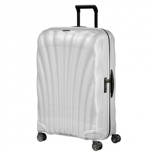 Samsonite C-Lite Large Spinner Hardside Reiskoffers Koffers Wit | 418205-ZXB