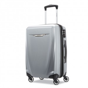 Samsonite Winfield 3 DLX 20" Spinner Koffers Koffers Zilver | 459672-ZYL