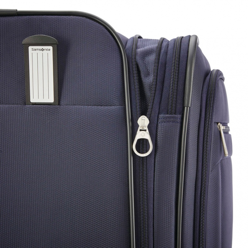 Samsonite Atrium Large Spinner Depth Reiskoffers Koffers Blauw | 230697-JHA