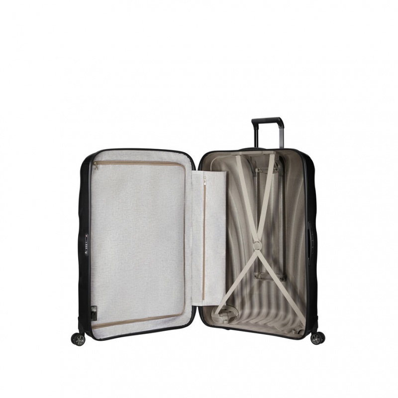 Samsonite C-Lite Extra Large Spinner Hardside Reiskoffers Koffers Zwart | 698052-MEG