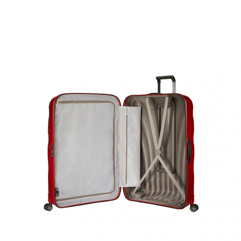 Samsonite C-Lite Extra Large Spinner Hardside Reiskoffers Koffers Rood | 569401-IHV