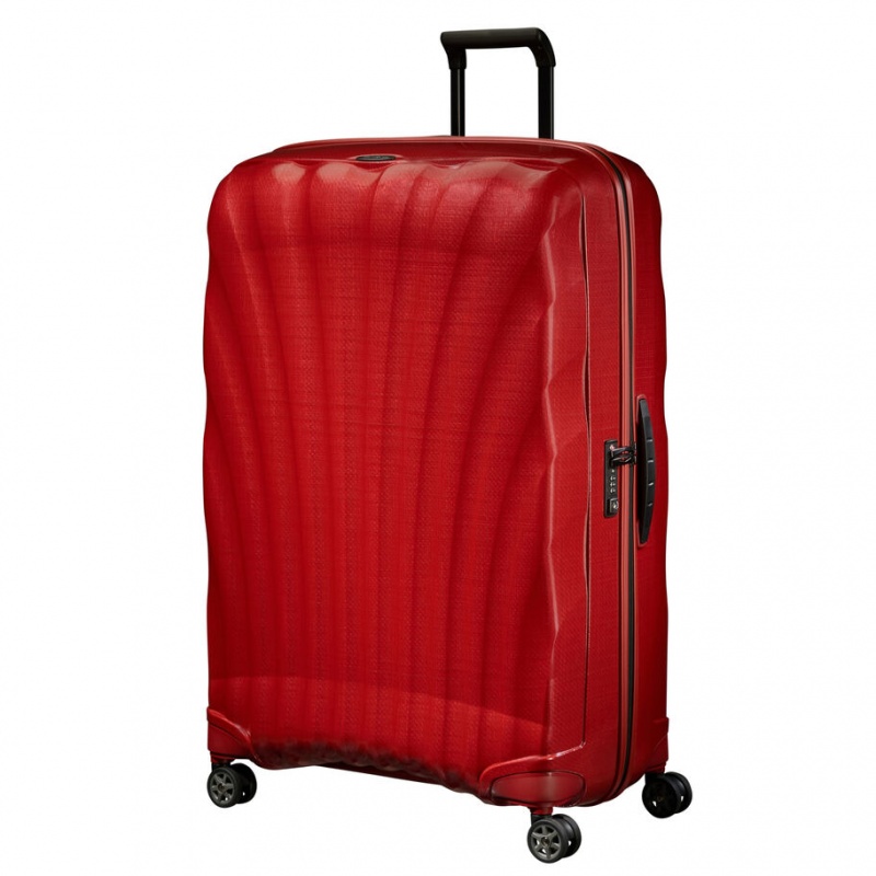 Samsonite C-Lite Extra Large Spinner Hardside Reiskoffers Koffers Rood | 569401-IHV