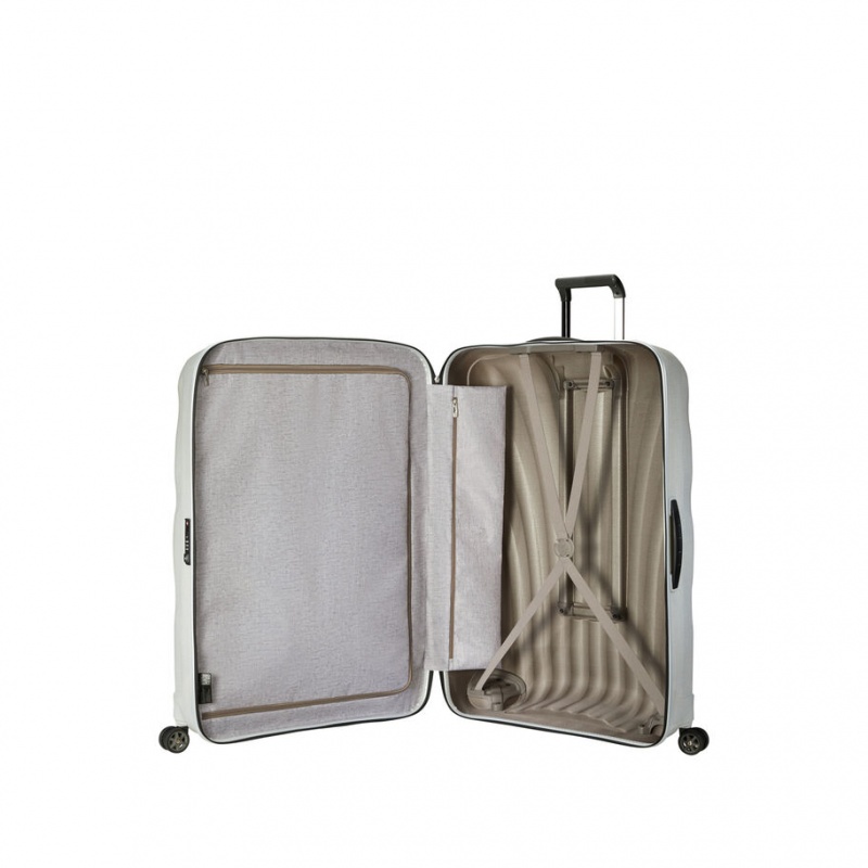 Samsonite C-Lite Extra Large Spinner Hardside Reiskoffers Koffers Wit | 594273-HUJ