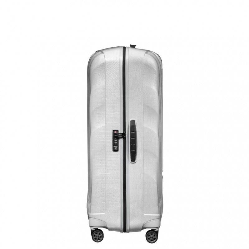 Samsonite C-Lite Extra Large Spinner Hardside Reiskoffers Koffers Wit | 594273-HUJ