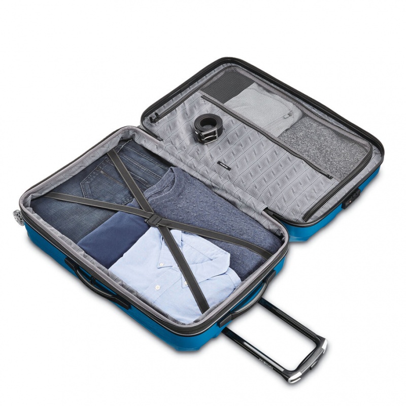 Samsonite Centric 2 Medium Spinner Reiskoffers Koffers Blauw | 796108-DXZ