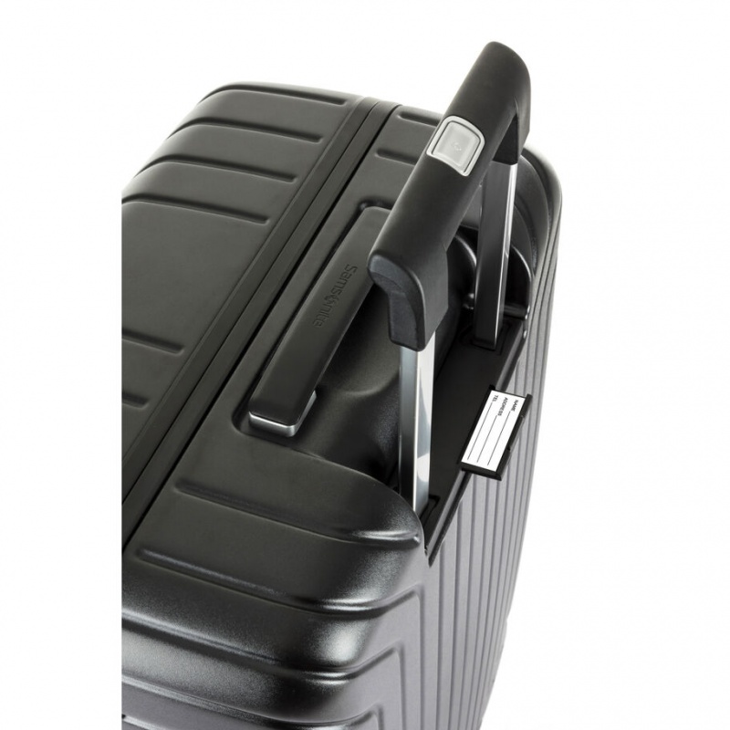 Samsonite Lite-Frame Checked Spinner Reiskoffers Koffers Zwart | 158720-YBW