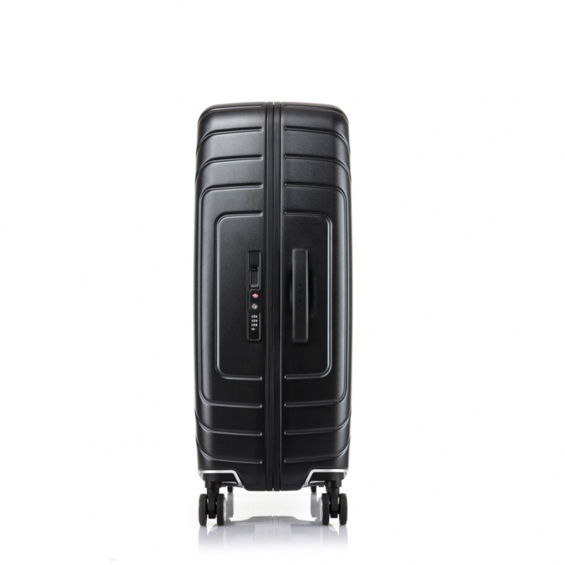 Samsonite Lite-Frame Checked Spinner Reiskoffers Koffers Zwart | 158720-YBW