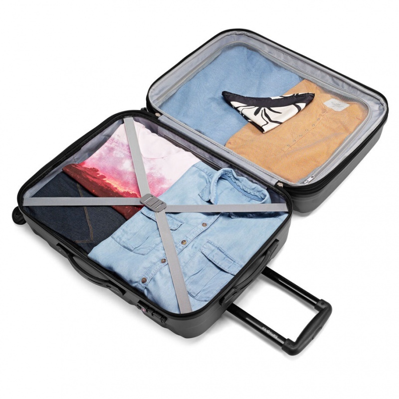 Samsonite Omni Hardside Spinner Polycarbonate Koffers Koffers Zwart | 192034-JLK