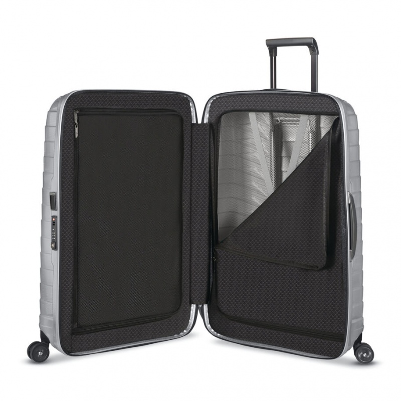 Samsonite Proxis Medium Spinner Reiskoffers Koffers Zilver | 563891-VIK