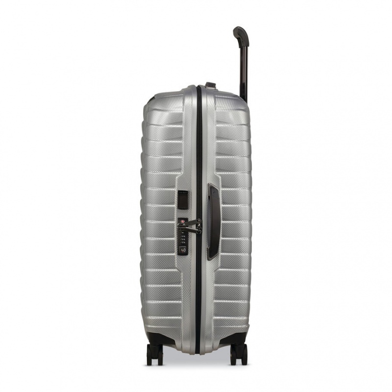 Samsonite Proxis Medium Spinner Reiskoffers Koffers Zilver | 563891-VIK