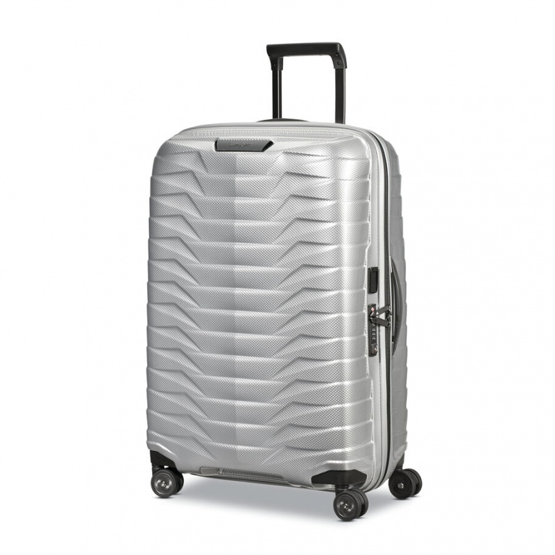 Samsonite Proxis Medium Spinner Reiskoffers Koffers Zilver | 563891-VIK