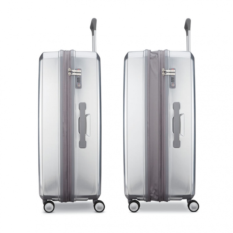 Samsonite Sarah Jessica Parker: Large Expandable Spinner Reiskoffers Koffers Zilver | 935072-TFR