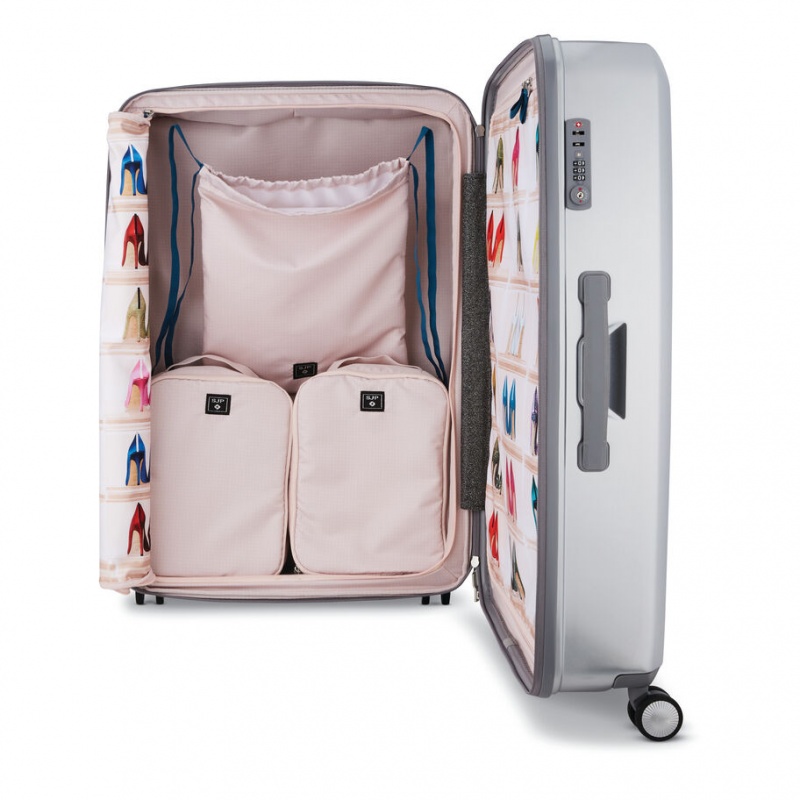 Samsonite Sarah Jessica Parker: Large Expandable Spinner Reiskoffers Koffers Zilver | 935072-TFR