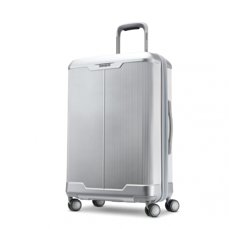 Samsonite Silhouette 17 Medium Hardside Spinner Reiskoffers Koffers Grijs Zilver | 543091-RAP