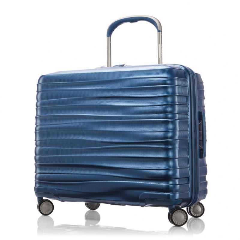 Samsonite Stryde 111 Medium Glider Hardside Reiskoffers Koffers Metal Blauw | 198327-NLD