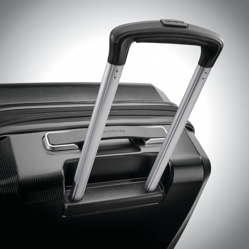 Samsonite Winfield 3 DLX Spinner Expandable Hardside Reiskoffers Koffers Zwart | 739214-RVH