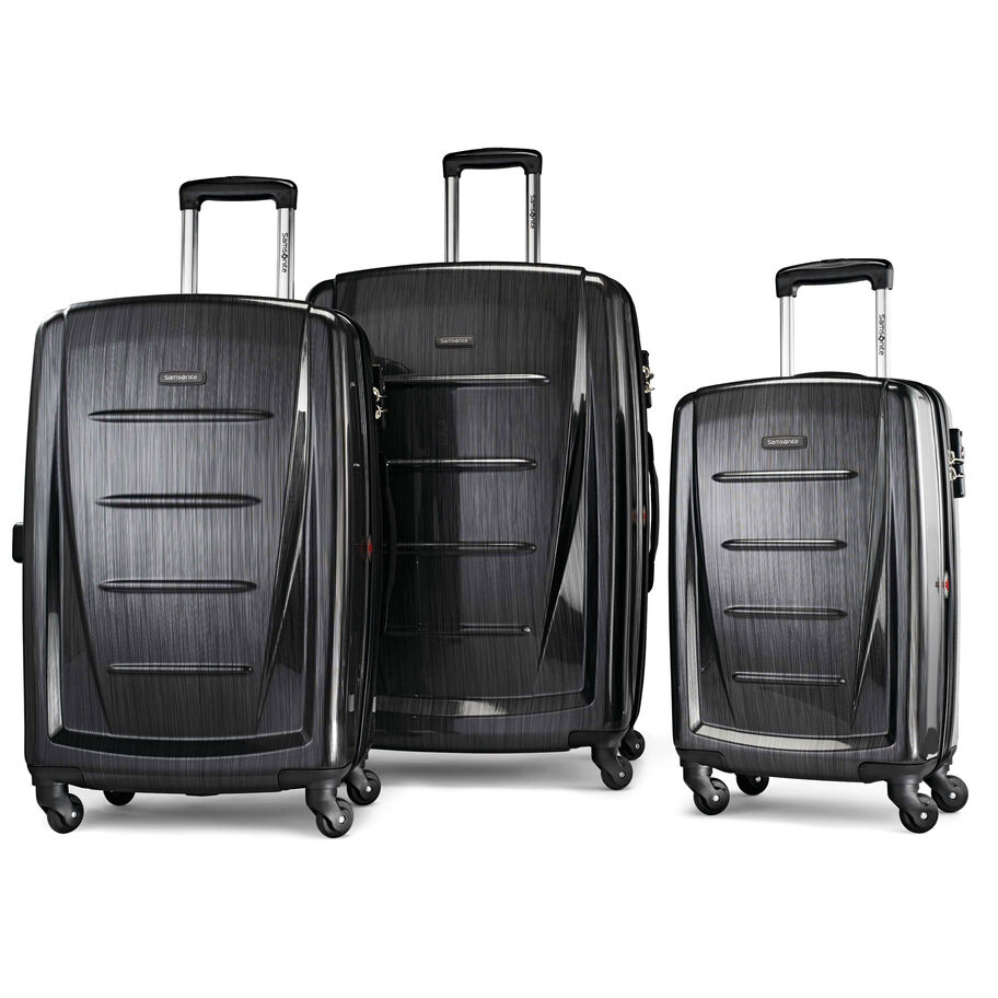 Samsonite Winfield 2 Mode 3 Piece Spinner Sets Koffers Donkergrijs | 058217-NSF