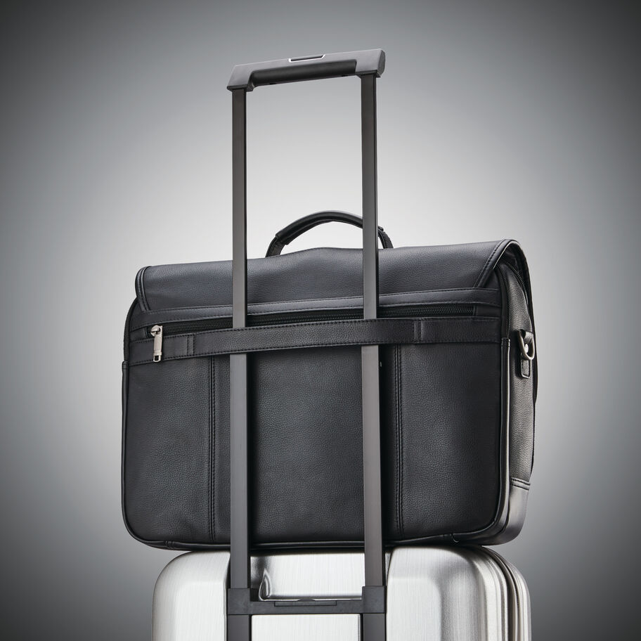 Samsonite Klassieke Leren Flapover Zakelijke Tassen Tassen & Rugzak Zwart | 095317-TQL