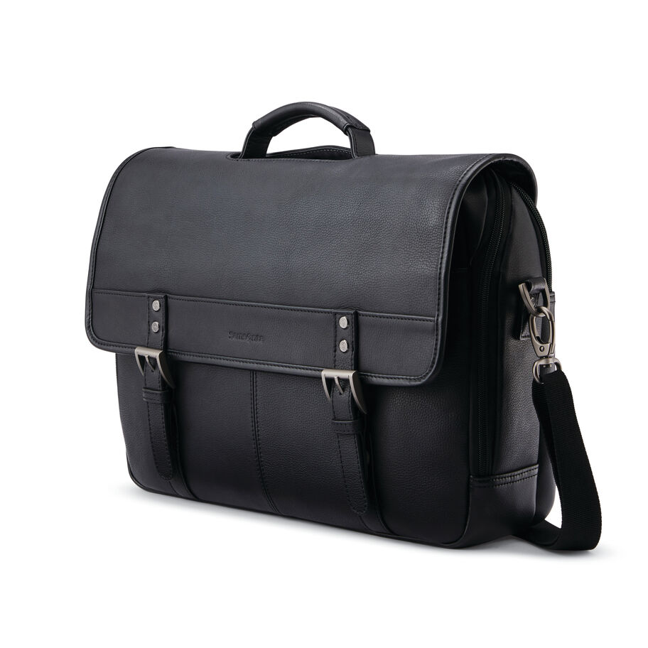 Samsonite Klassieke Leren Flapover Zakelijke Tassen Tassen & Rugzak Zwart | 095317-TQL