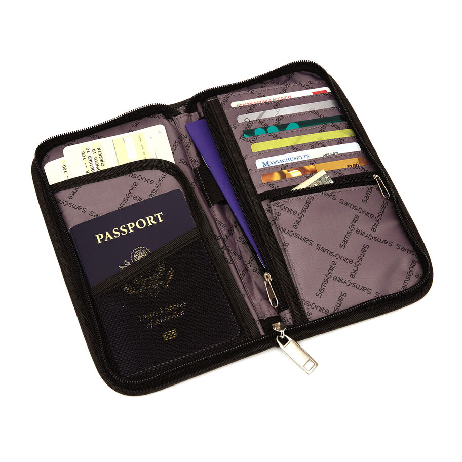 Samsonite Zip Close RFID Portefeuille Accessoires Zwart | 537896-SCG